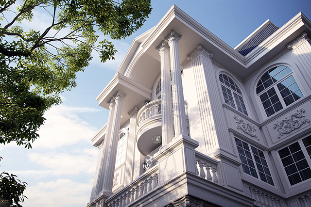 Thiết kế ngoại thất biệt thự 102m2 ở Dương Nội.