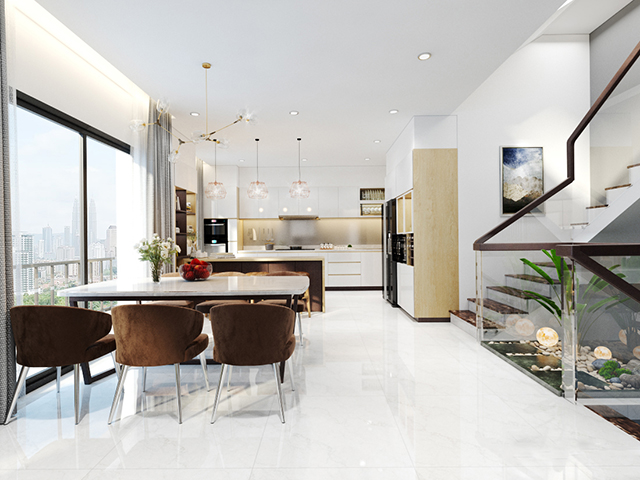 Thiết Kế Nội Thất Nhà Liền Kề 4 Tầng 40m2 Ở Nam An Khánh