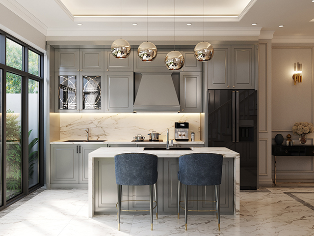 Thiết Kế Nội Thất Biệt Thự 3 Tầng Ở Nam An Khánh Phong Cách Tân Cổ Điển