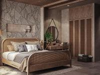 Thiết kế nội thất phòng ngủ master ở biệt thự Dương Nội theo phong cách Tropical