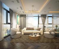 Thiết kế nội thất phòng khách thông thoáng tại chung cư Hoài Đức, Hà Nội