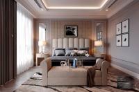 Thiết kế nội thất phòng ngủ mang phong cách hiện đại thuộc dự án An Lạc Green Symphony 