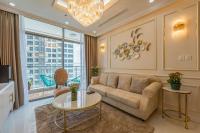 Thiết kế phòng khách chung cư Thanh Xuân với diện tích 22.5m2 mang phong cách hiện đại kết hợp với tân cổ điển