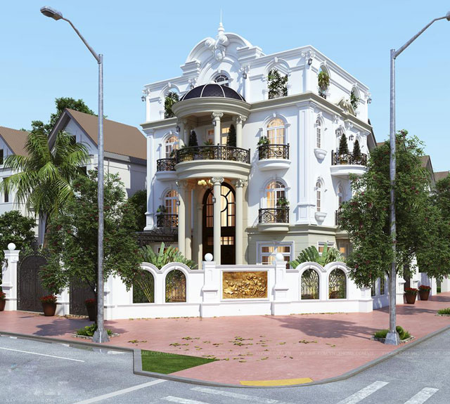 Dự án Thiết kế nội thất biệt thự 3 tầng phong cách tân cổ điển tại Thanh Xuân