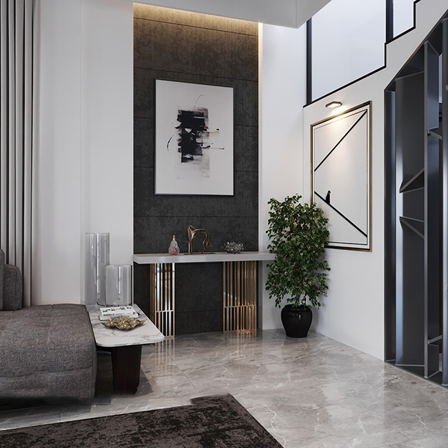 Thiết kế nội thất nhà liền kề 98m2 tại Hà Đô Charm Villas