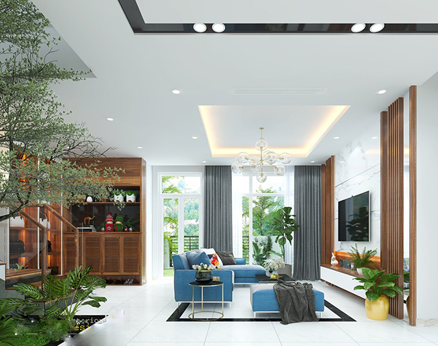 Thiết kế nội thất biệt thự 92m2 ở Nam An Khánh