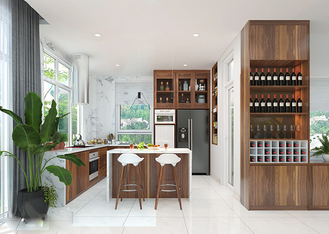 Thiết kế nội thất biệt thự 92m2 ở Nam An Khánh