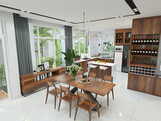 Thiết kế nội thất biệt thự 92m2 ở Nam An Khánh