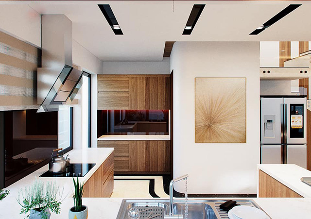 Thiết kế nhà liền kề Thanh Xuân mang phong cách thiết kế hiện đại 3 tầng