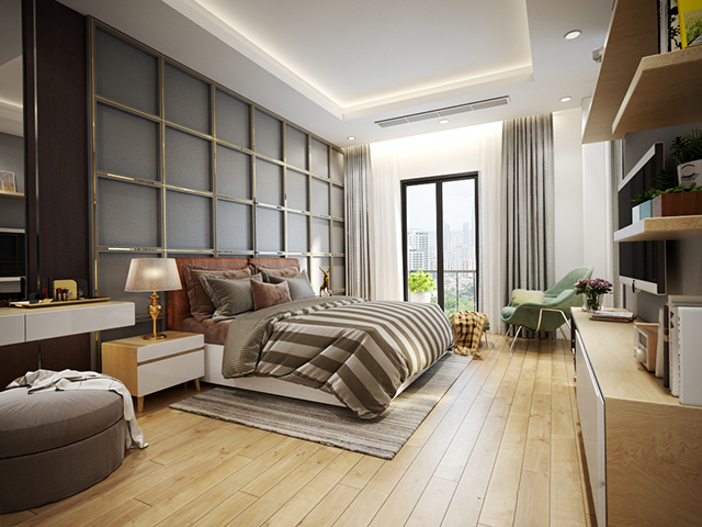 Thiết kế nội thất nhà liền kề 4 tầng 40m2 ở Nam An Khánh