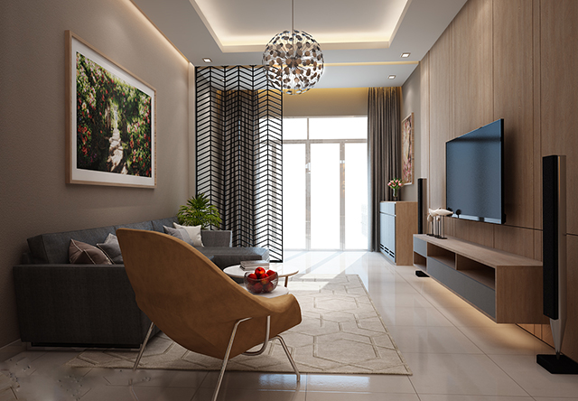 Thiết kế nội thất nhà liền kề 2 tầng ở Dương Nội có 2 phòng ngủ