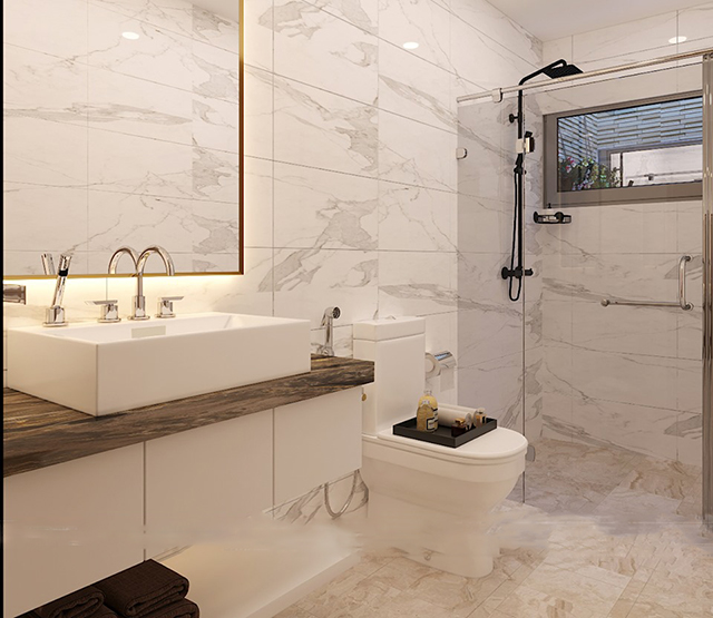 Thiết kế nội thất nhà liền kề 2 tầng ở Dương Nội có 2 phòng ngủ