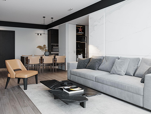 Dự án Thiết kế căn hộ chung cư 105m2 theo phong cách hiện đại ở Gamuda