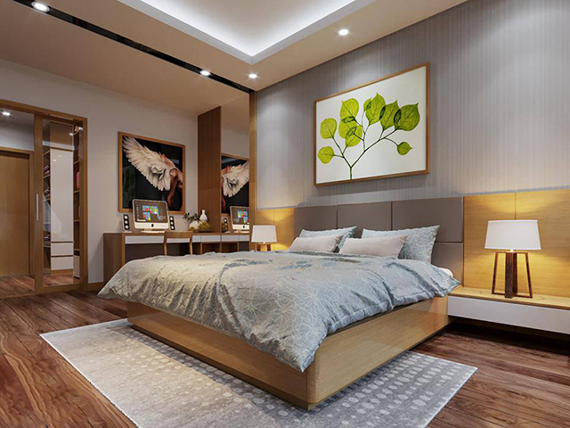 Thiết kế nội thất chung cư 116m2 3 phòng ngủ ở Hoàng Mai