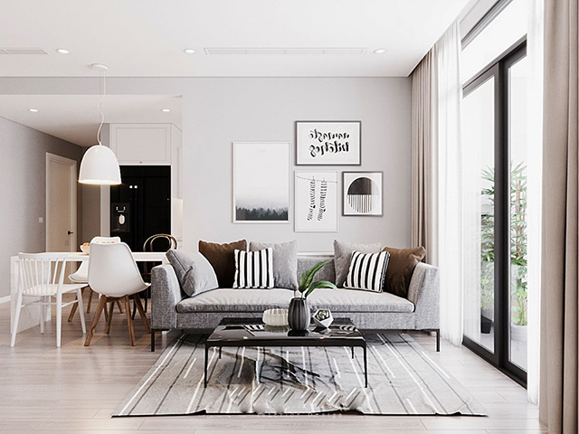 Thiết kế nội thất chung cư Gamuda 101m2 theo phong cách Scandinavian