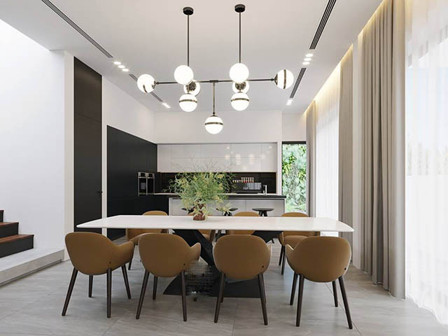 Thiết kế nhà liền kề Nguyễn Xiển mang phong cách thiết kế hiện đại 83.94m2