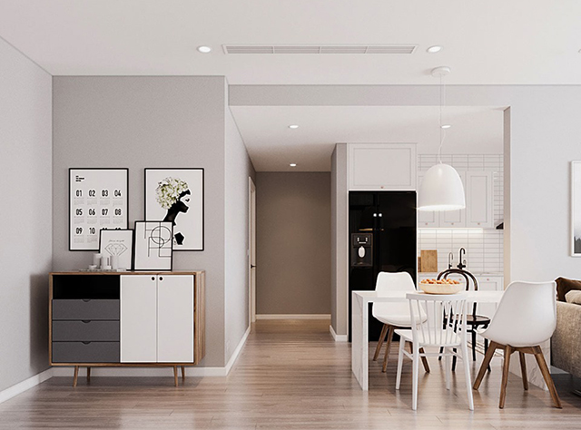 Thiết kế nội thất chung cư Gamuda 101m2 theo phong cách Scandinavian