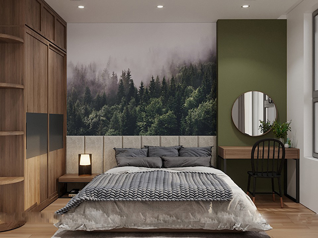 Thiết kế nội thất chung cư 2 phòng ngủ ở Hoàng Mai với những gam màu ấn tượng