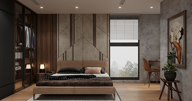 Thiết kế nội thất chung cư 2 phòng ngủ ở Hoàng Mai với những gam màu ấn tượng