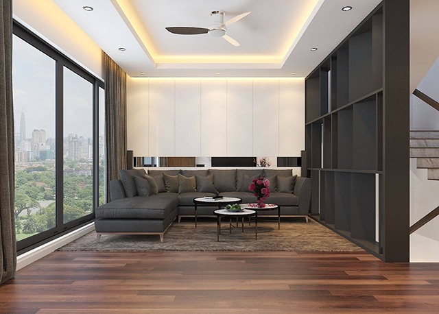 Thiết kế nội thất nhà liền kề 4 tầng ở Nam An Khánh theo phong cách hiện đại
