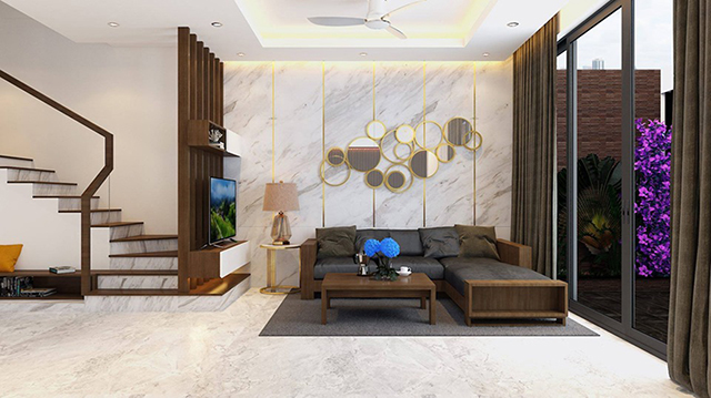 Thiết kế nội thất nhà liền kề 4 tầng ở Nam An Khánh theo phong cách hiện đại
