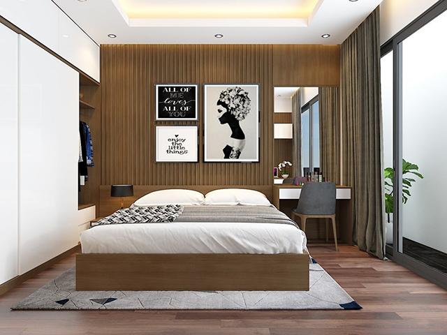 Thiết kế nội thất nhà liền kề 4 tầng ở Nam An Khánh theo phong cách hiện đại