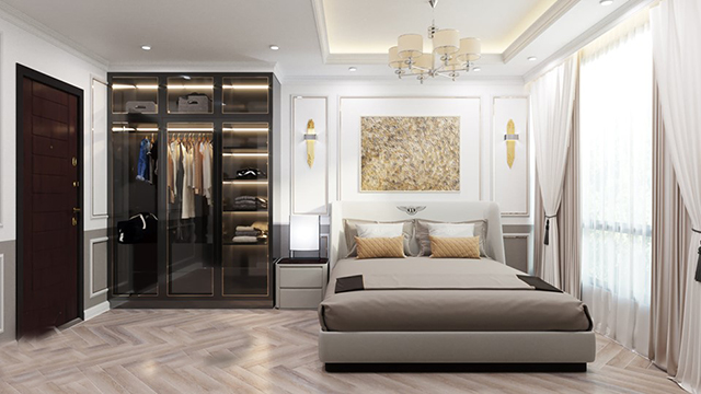Thiết kế nội thất chung cư sang trọng và hiện đại ở Hoàng Mai