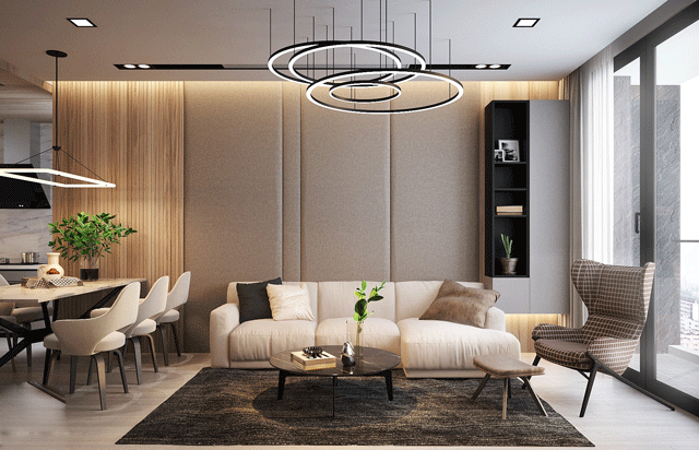 Thiết kế nội thất sang trọng hiện đại của chung cư tại Thanh Xuân 