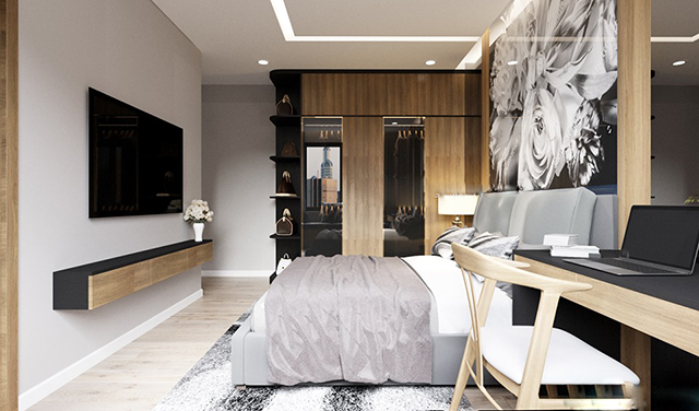 Thiết kế chung cư Thanh Xuân mang phong cách thiết kế hiện đại với không gian mát mẻ